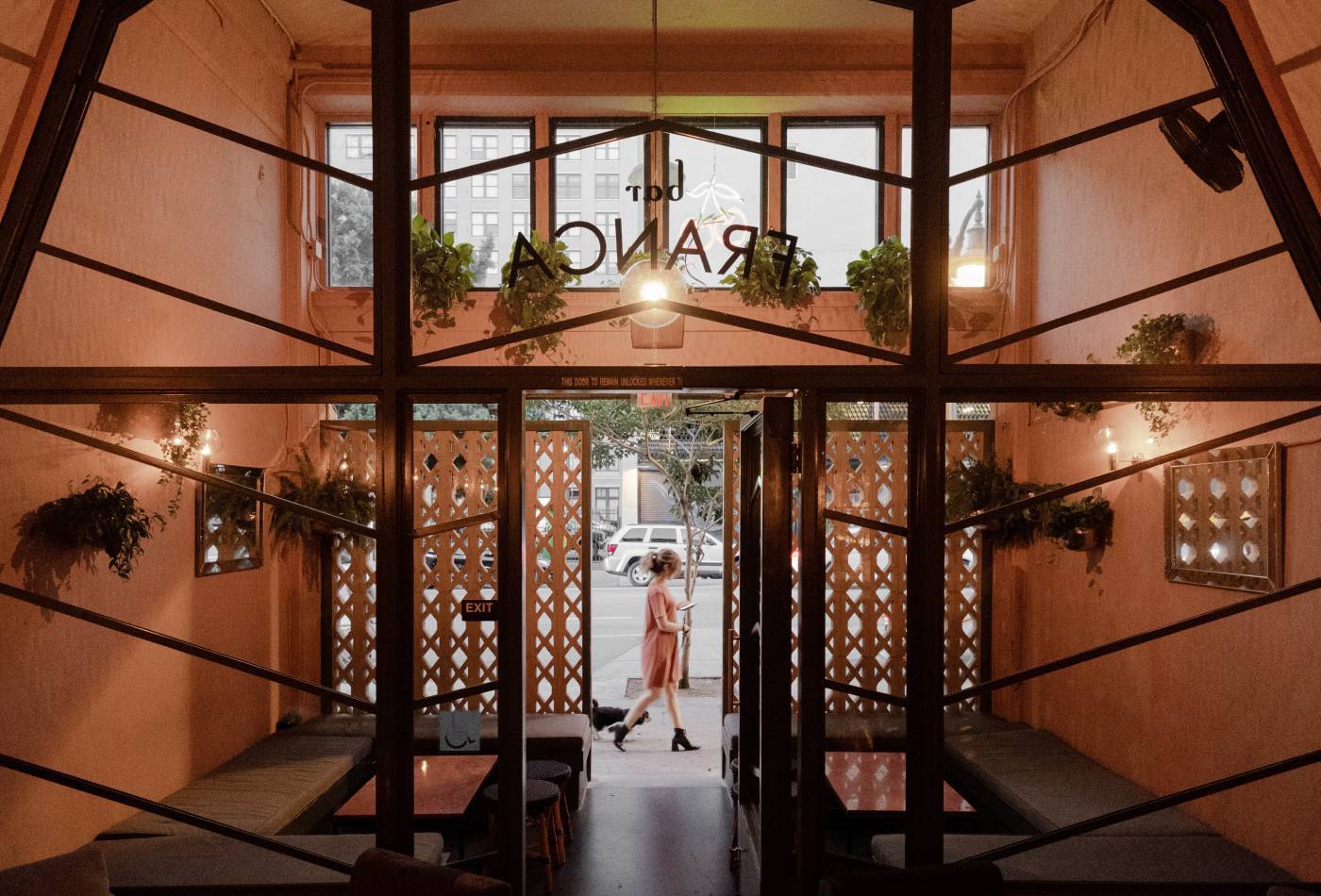We worked with restaurateur and interior designer Rachel Thomas to create this 2,600 sf cocktail bar in downtown LA. 

Located on an increasingly busy section of Main Street, the unreinforced masonry building was built in 1909 by Parkinson and Bergstrom Architects. The building originally served as the Canadian consulate and the space where the bar is now located once served as a vaudeville theater.

As architects, we executed Thomas' vision for this work, creating the space plan, designing the storefront and managing the permitting process, while Thomas directed the overall vibe, designed the interiors, and selected all of the finishes and furniture.