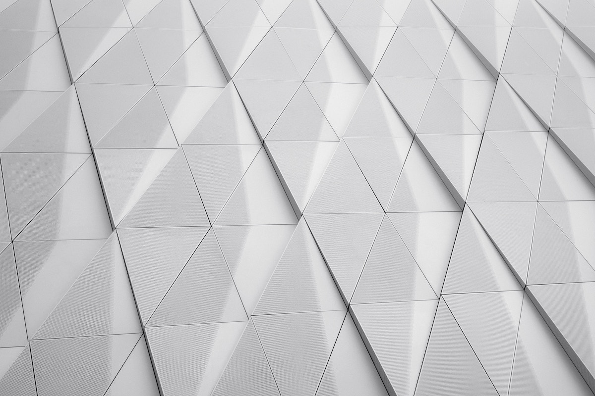 Grey geometric triangles