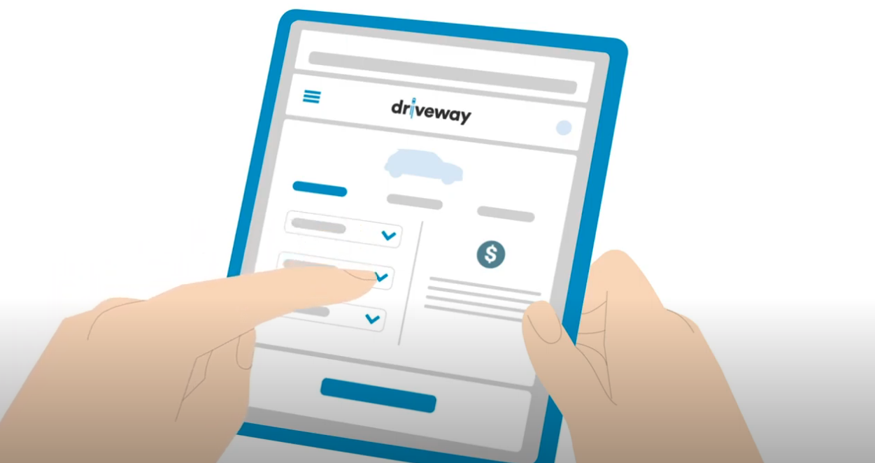 Customer buying a car with driveway.com