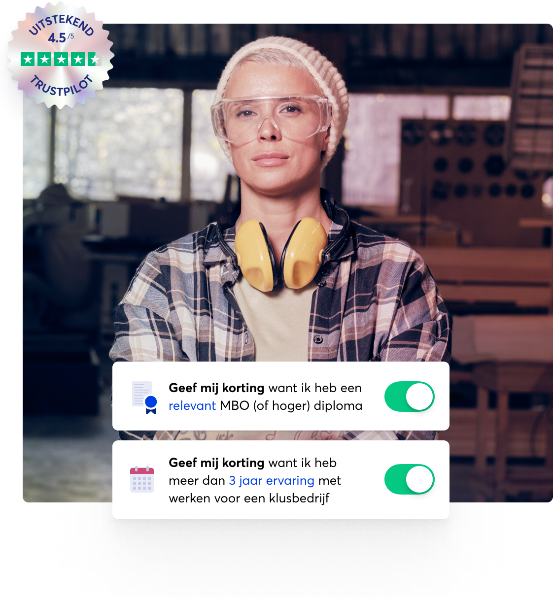 Trustpilot header bedrijfsaansprakelijkheid voor de bouw