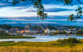 View of Carrick on Shannon from across the river