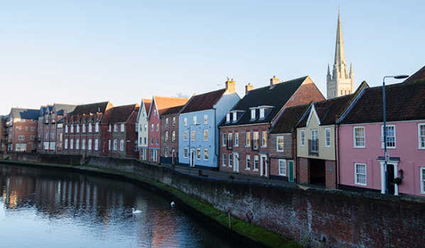 Norwich Quayside on the River Wensum