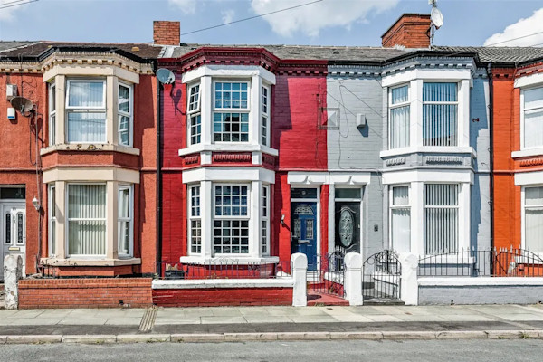 A characterful terraced house for sale in Liverpool