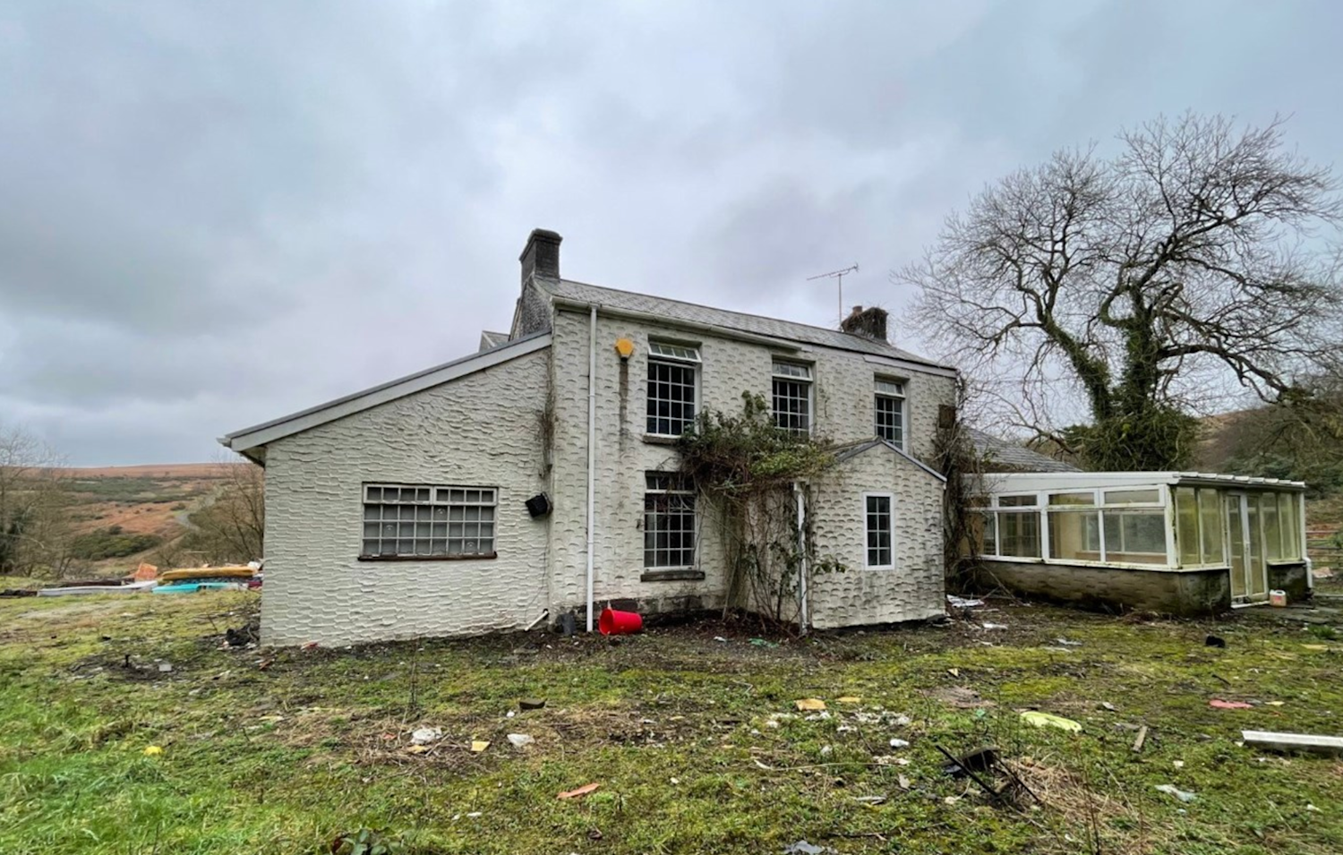 A renovation project in Swansea, an old house with stunning surrounding countryside in need of repair