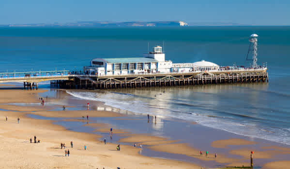 Bournemouth pier on a sunny day