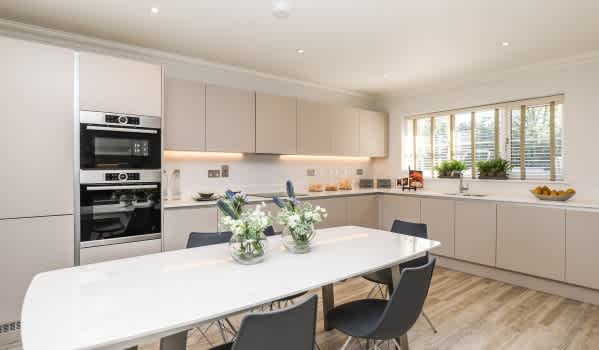 Modern kitchen in a new-build home