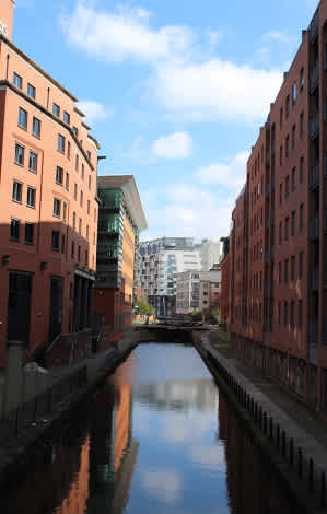 Canal in the heart of Manchester
