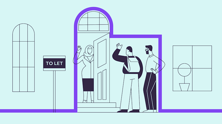 Renting a home guide illustration