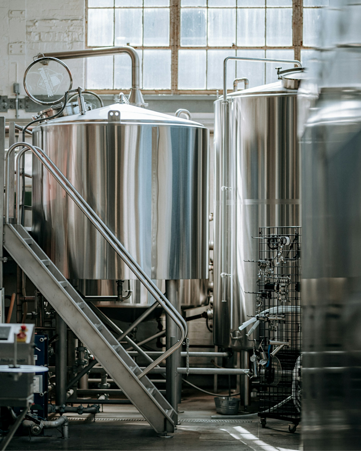 A background image for our Swinkels case showing a brewery.