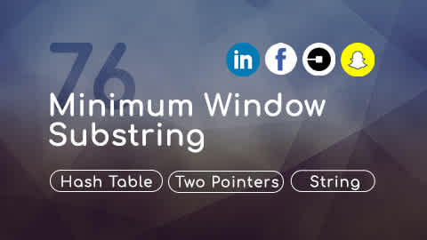 LeetCode 76 Minimum Window Substring