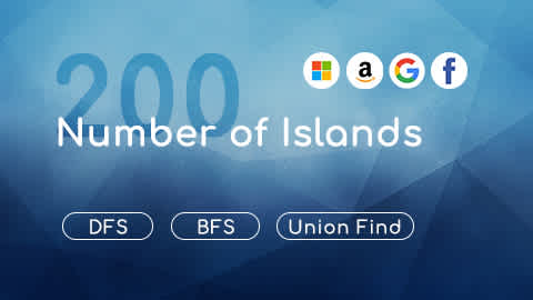 LeetCode 200，岛屿数量