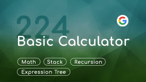 LeetCode 224 Basic Calculator