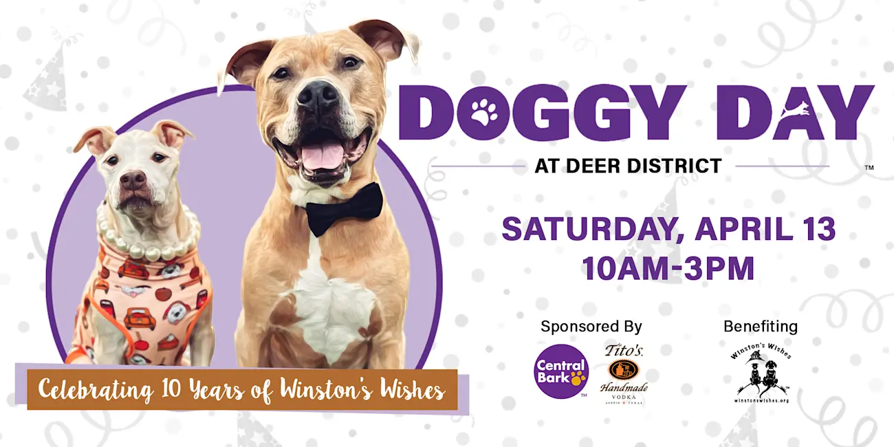 DOGGY DAY RETURNS TO DEER DISTRICT ON SATURDAY, APRIL 13 FROM 10 A.M. TO 3 P.M.