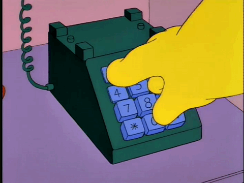 simpsons dialing