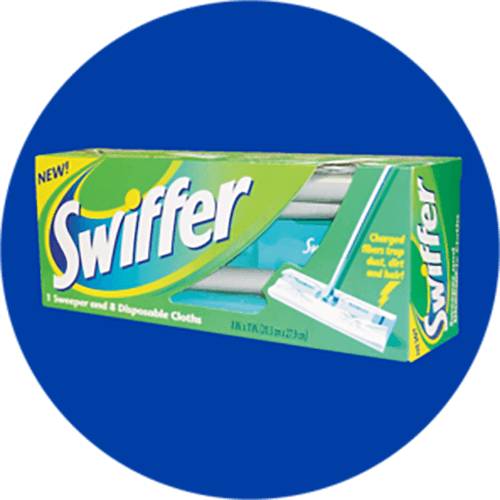 Embalagem do produto Swiffer em 1999