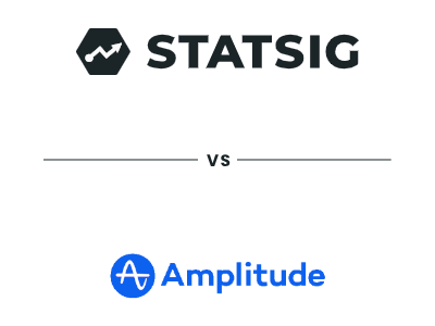 the statsig logo and the amplitude logo, separated by text that says versus