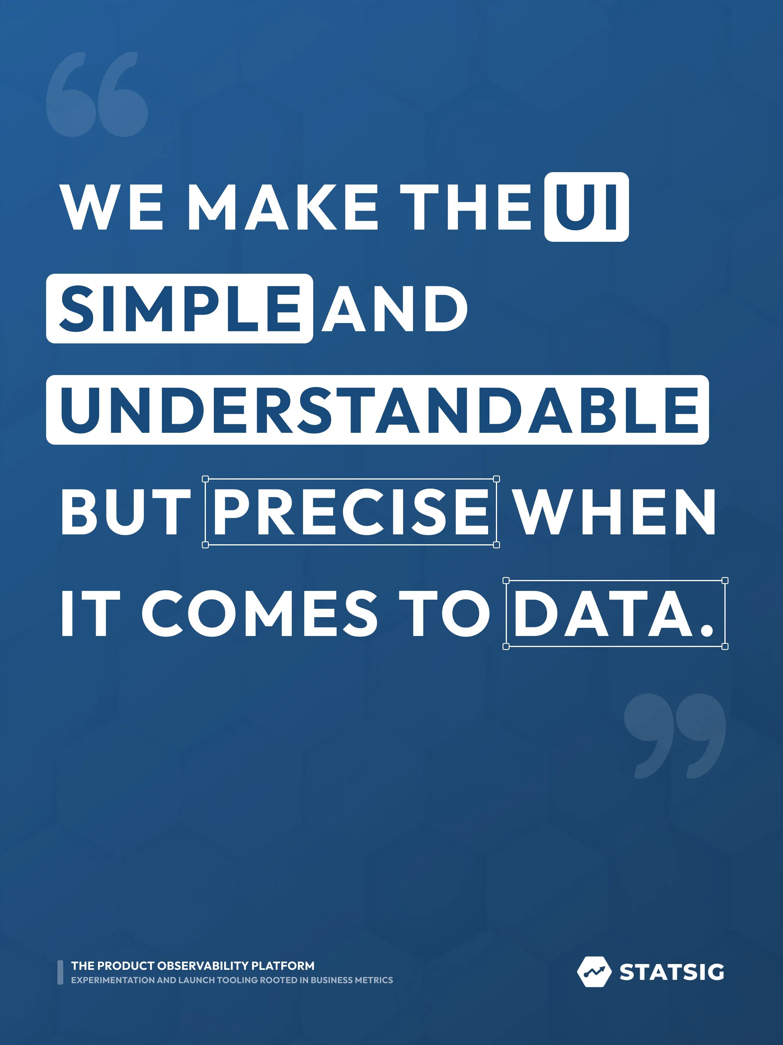 graphic text we make the ui simple and understandable but precise when it comes to data