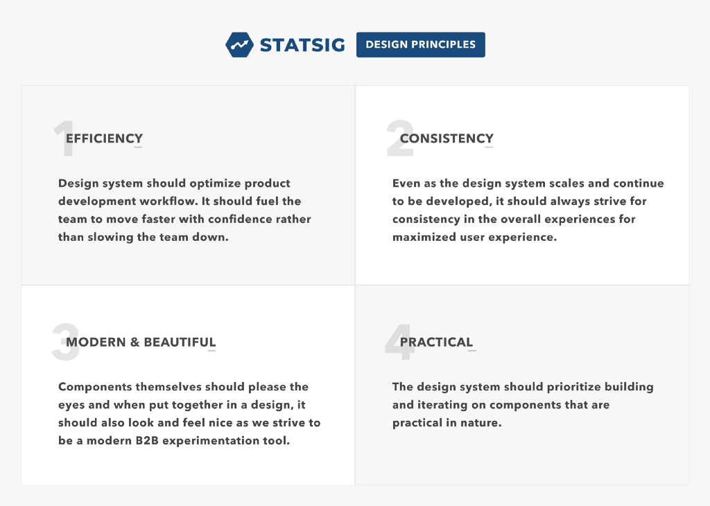 statsig's design principles
