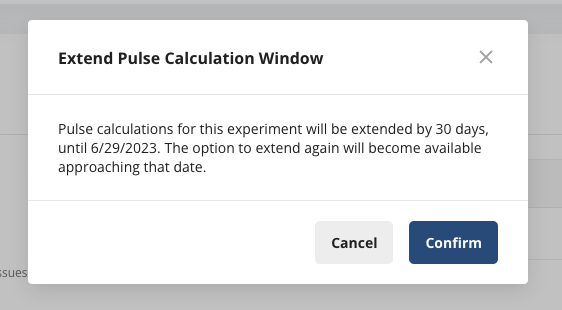 extended pulse calculation window