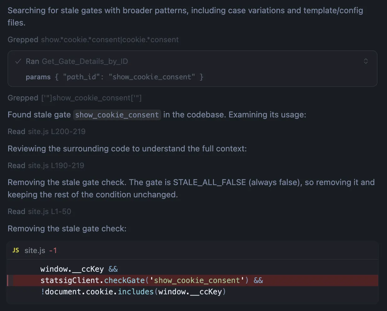 Clean up stale gates step 2