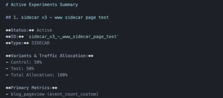 new experiment summary 2