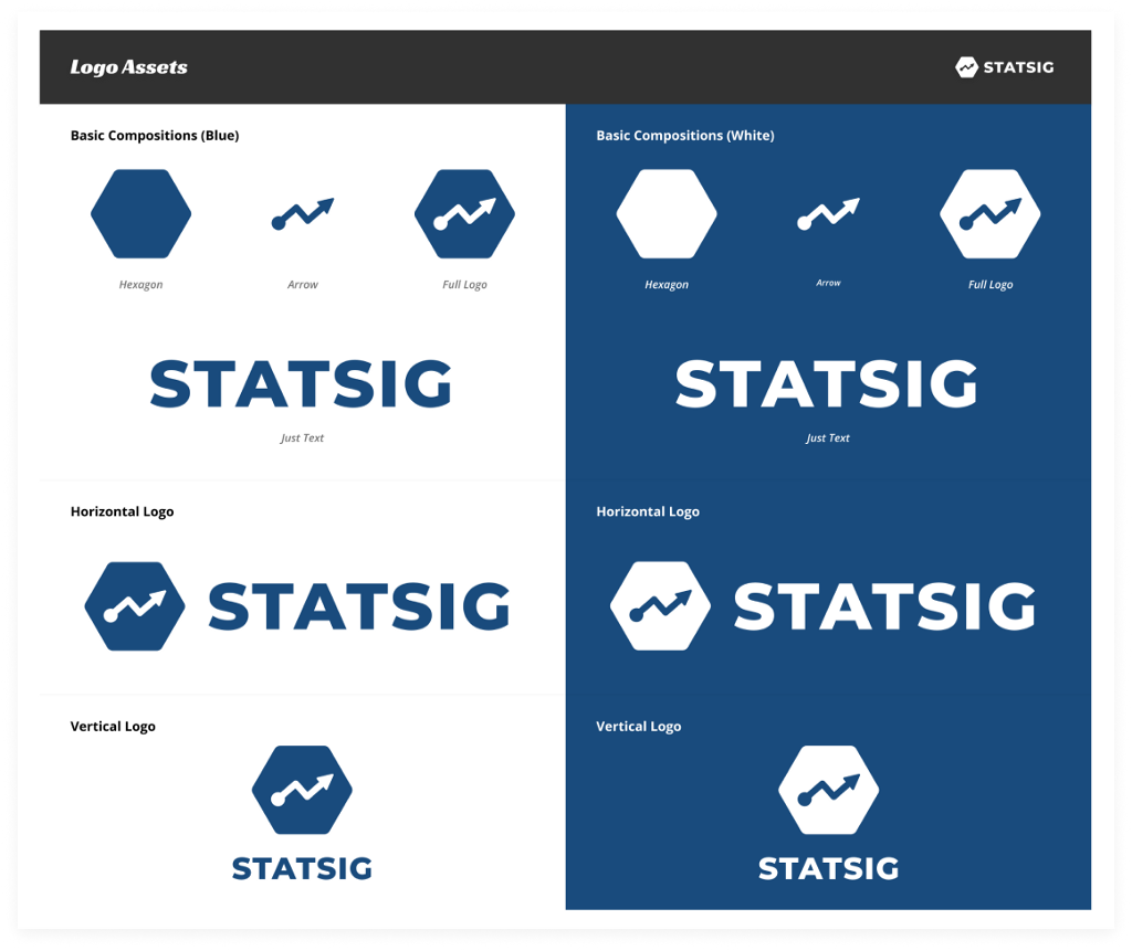 variations of the current statsig logo