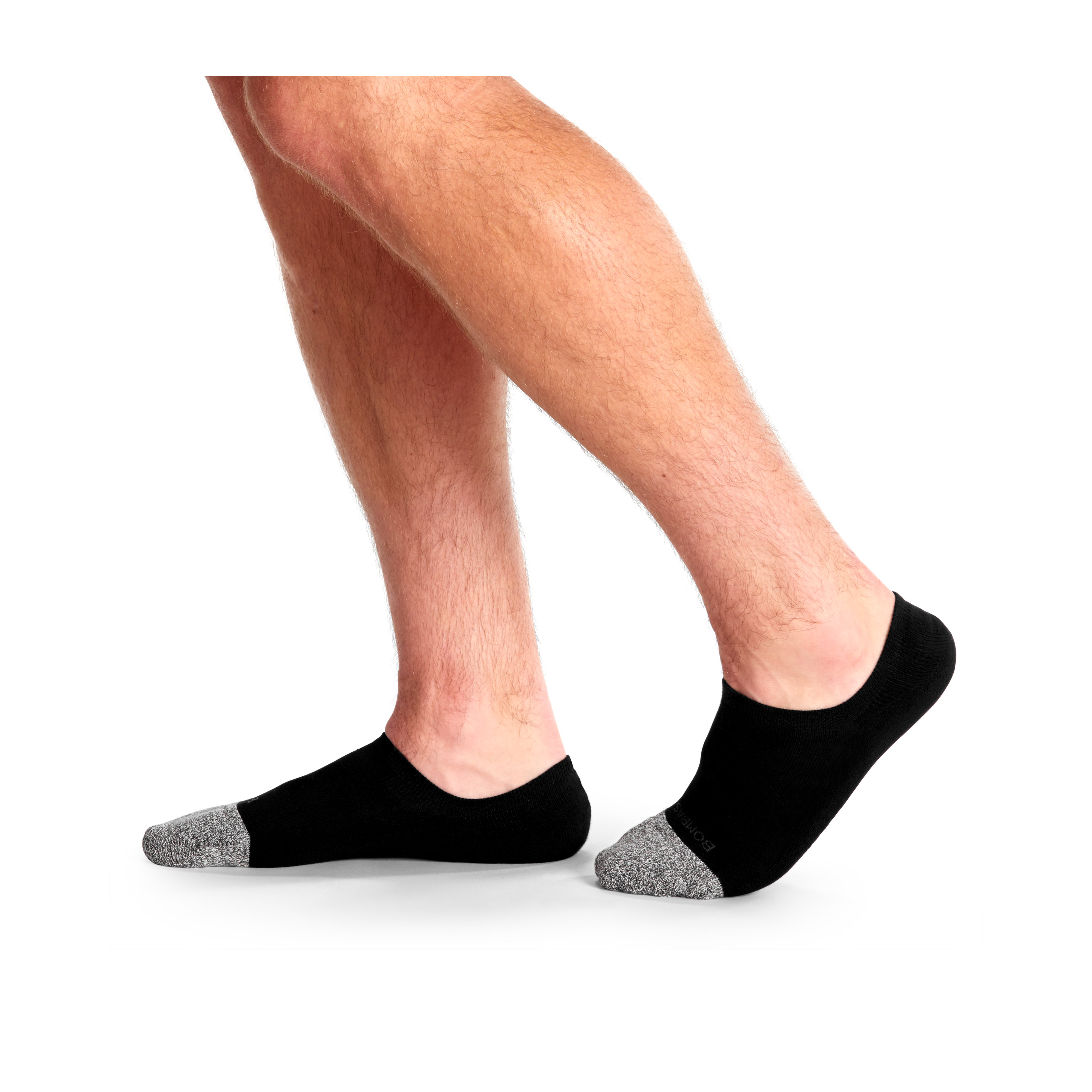 Men s Cushioned No Show Sock 12 Pack Black Large Cotton Blend Bombas