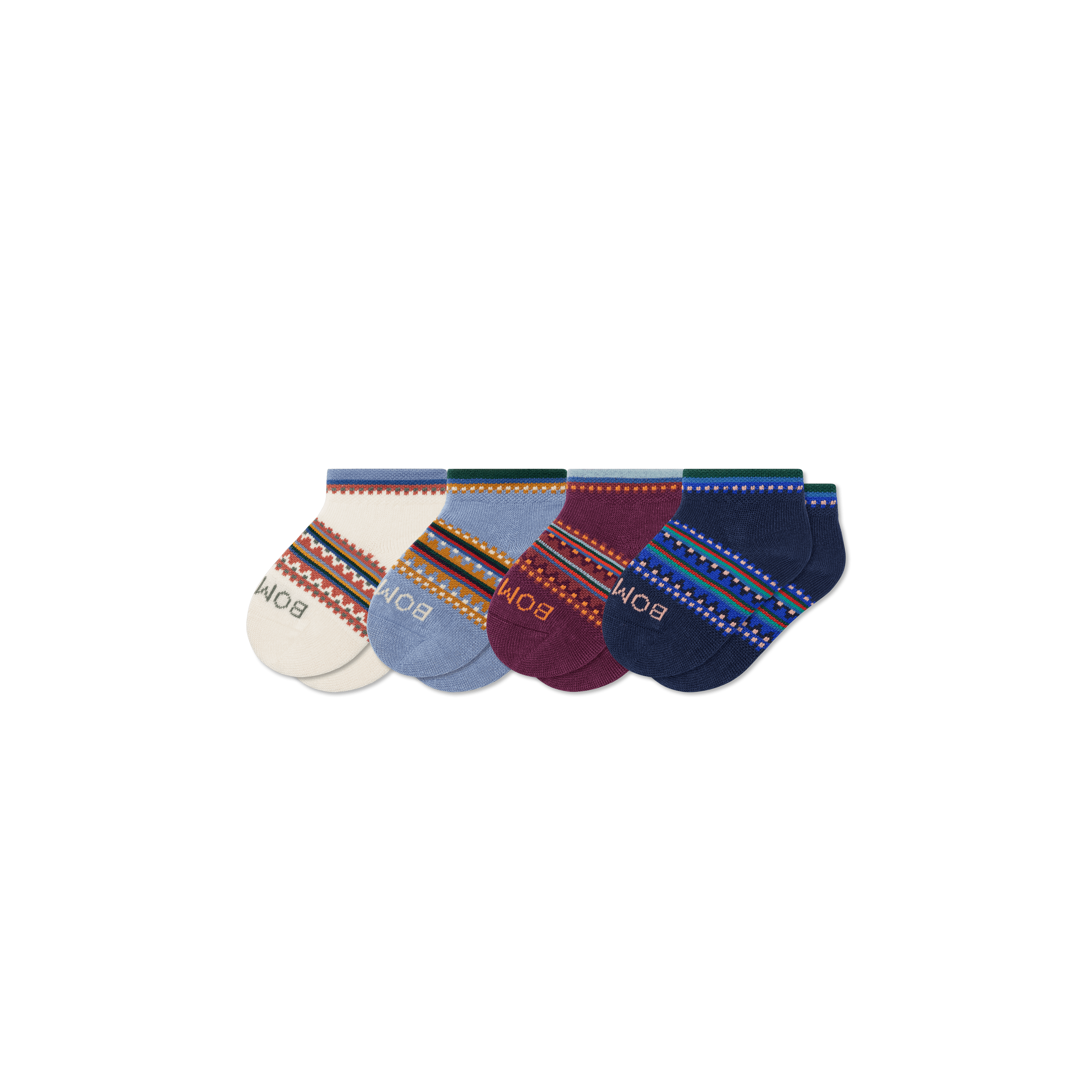 Toddler Lightweight Ankle Sock 4Pack Bombas