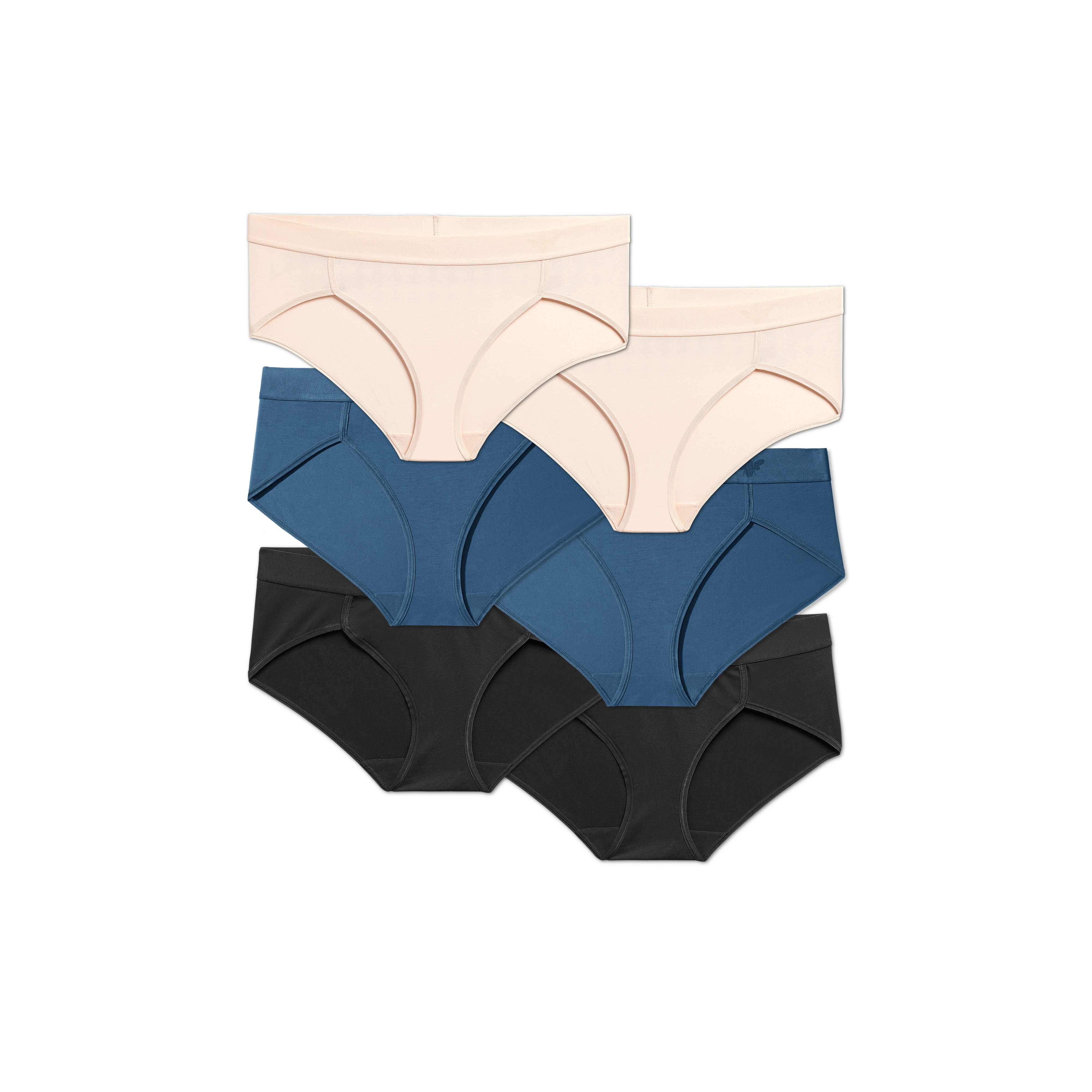 Bombas Women's Cotton Modal Blend Bikini Underwear - Black - XS