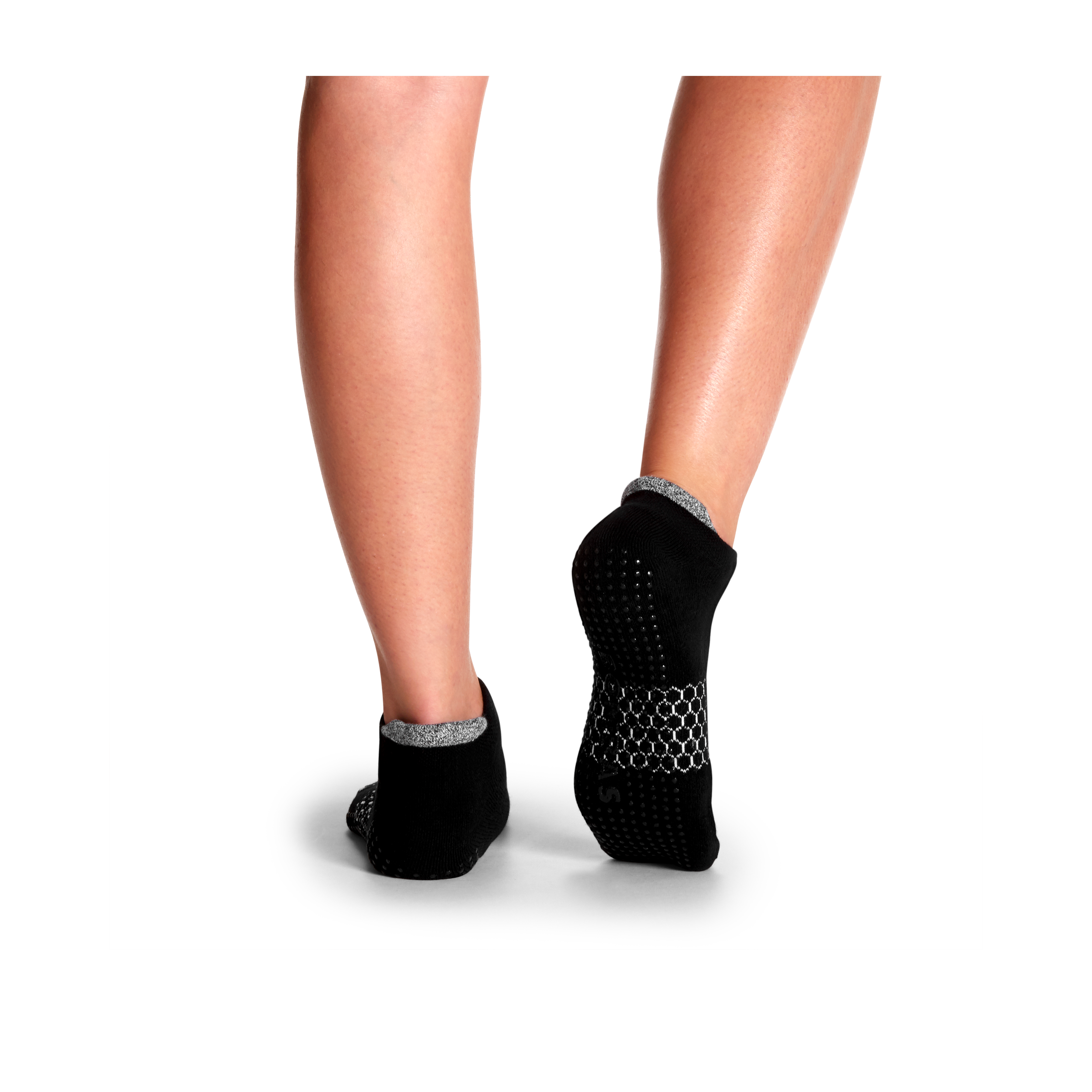 SINGER22 Exclusive Healing Heels Get A Grip Pilates Socks