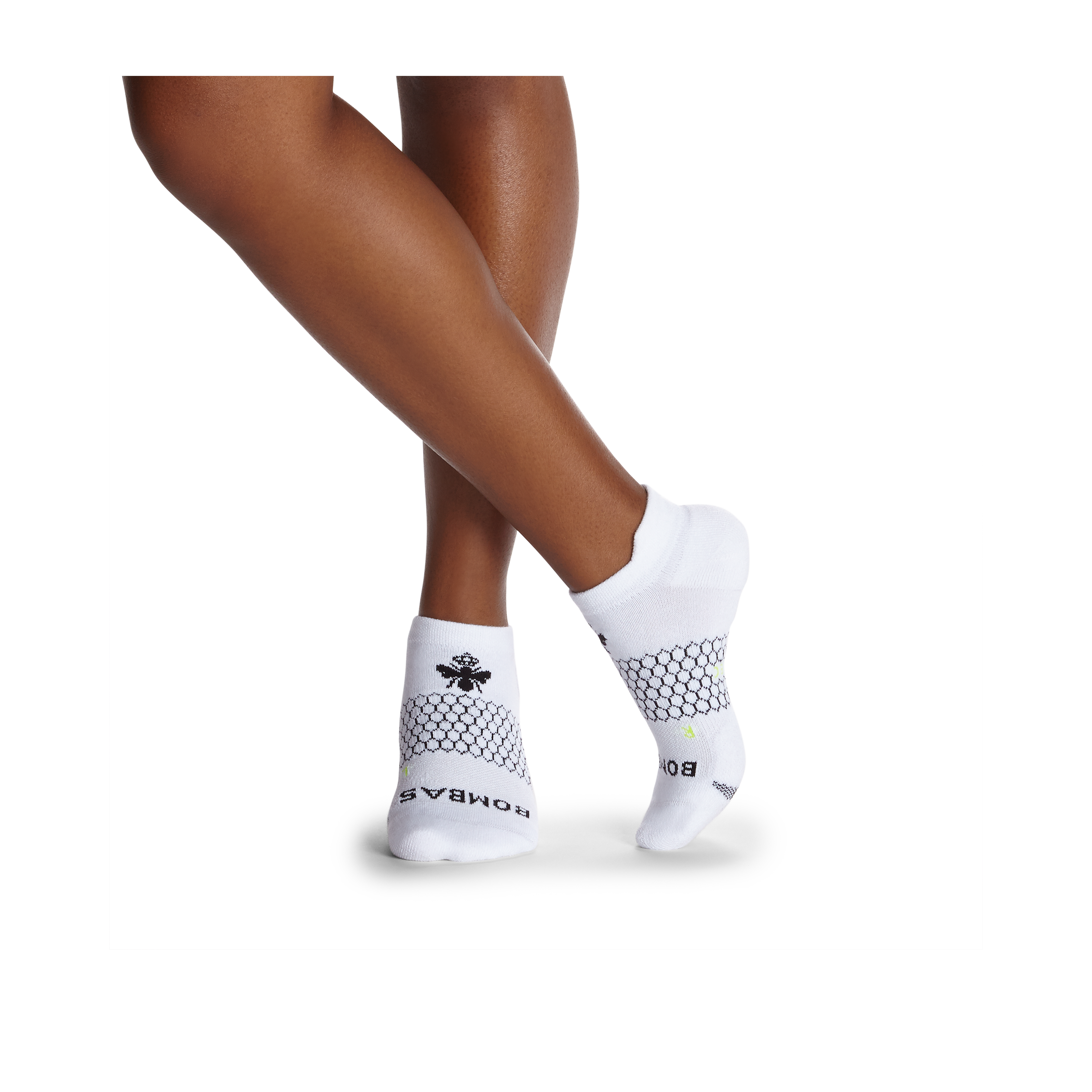  Bombas Women's Grippers Non-Slip Ankle Socks Black