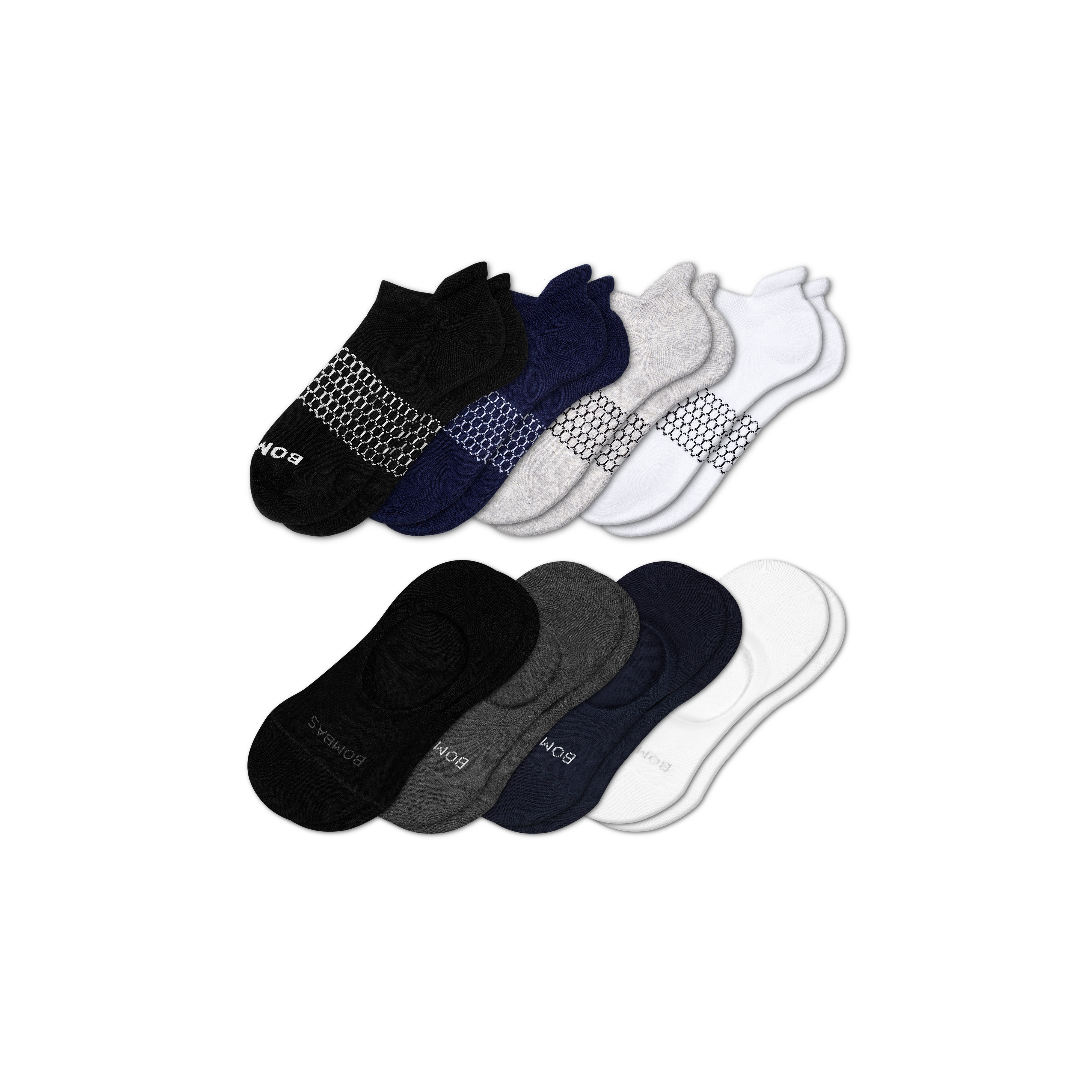 Men's Ankle & Lightweight No Show Sock 8-Pack - Bombas