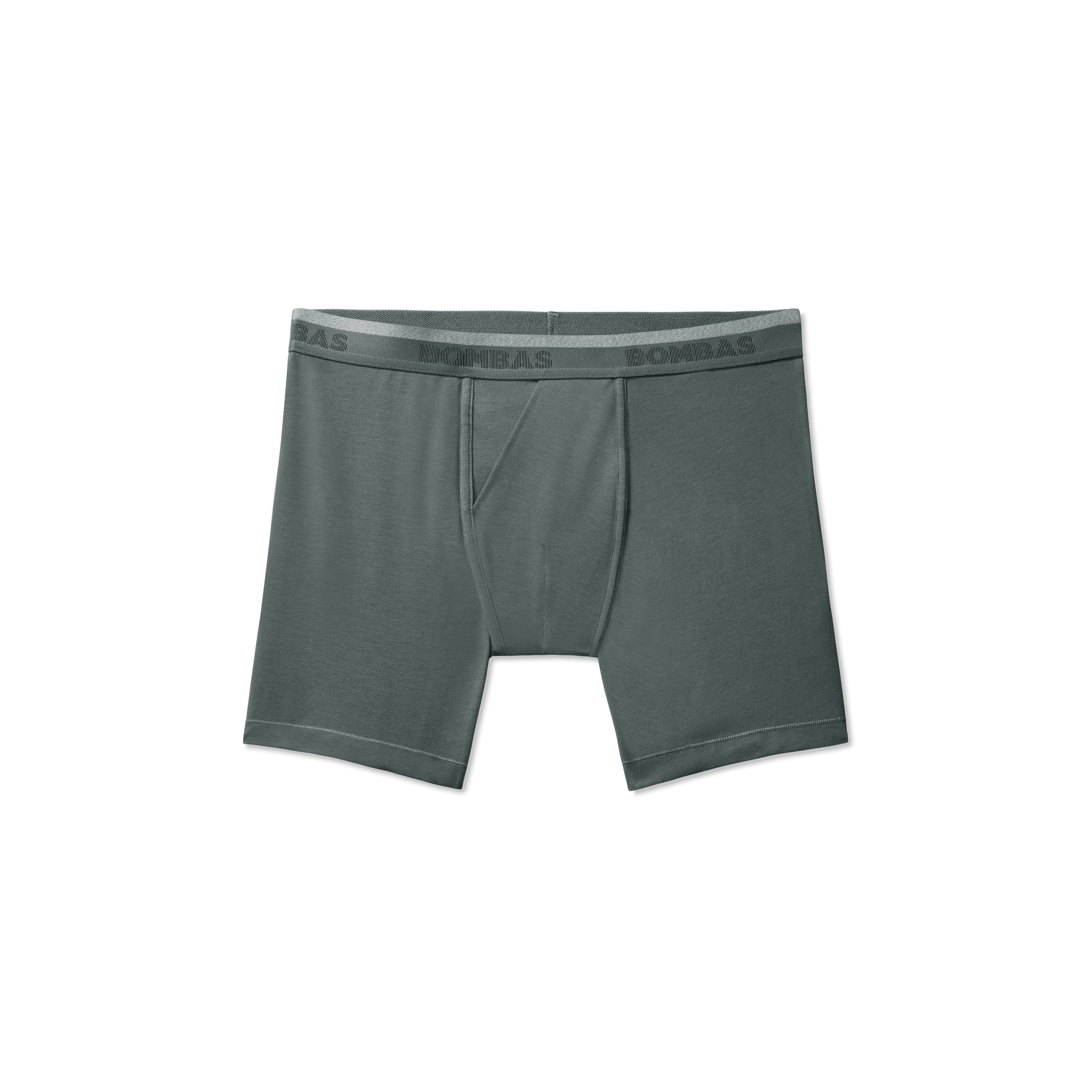 Black Soft Denim knit Men's boxer briefs with pockets