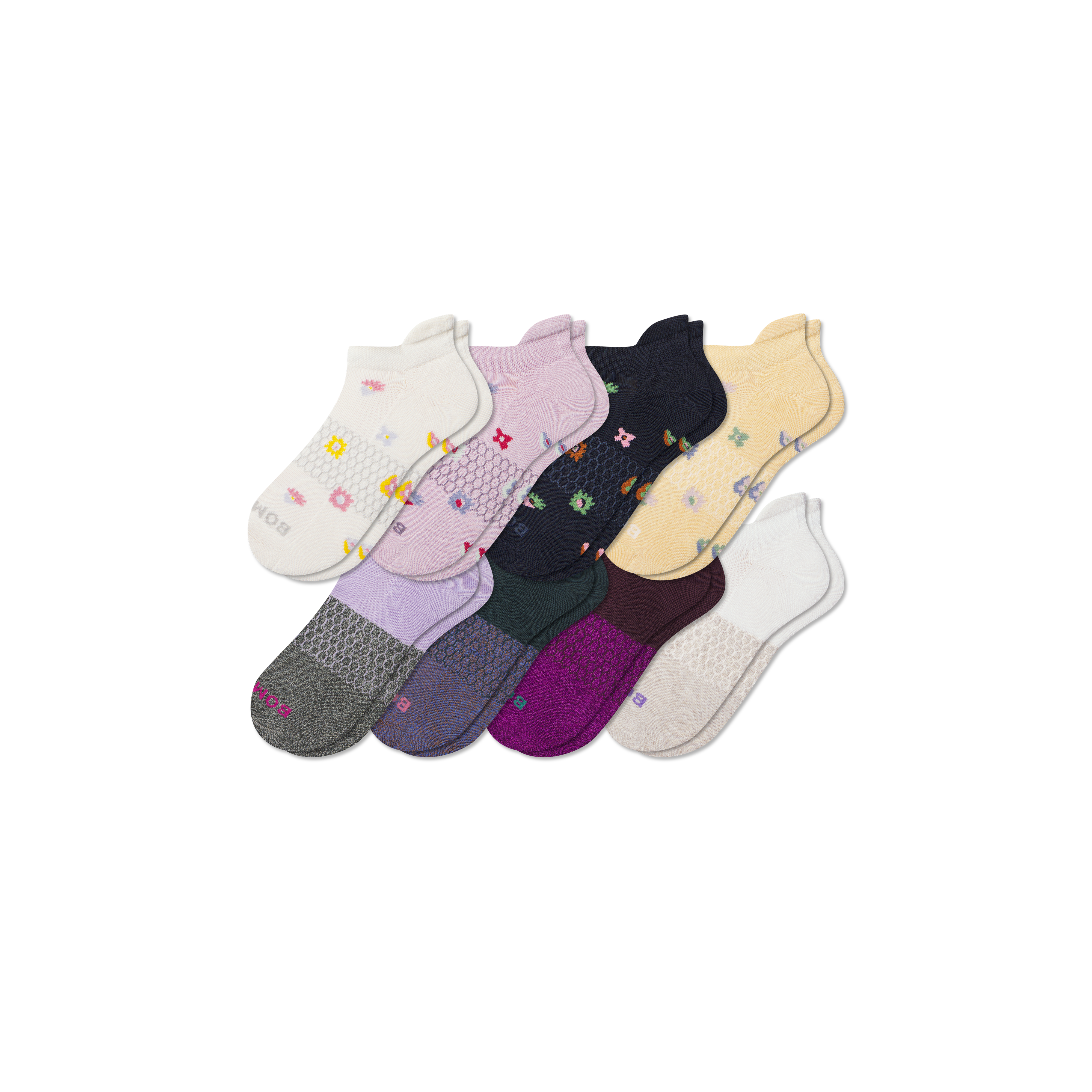 PUMA Women's No Show Sneaker 8 Pack Socks, Assorted, One Size at PUMA Women's No Show Sneaker 8 Pack Socks, Assorted, One Size at