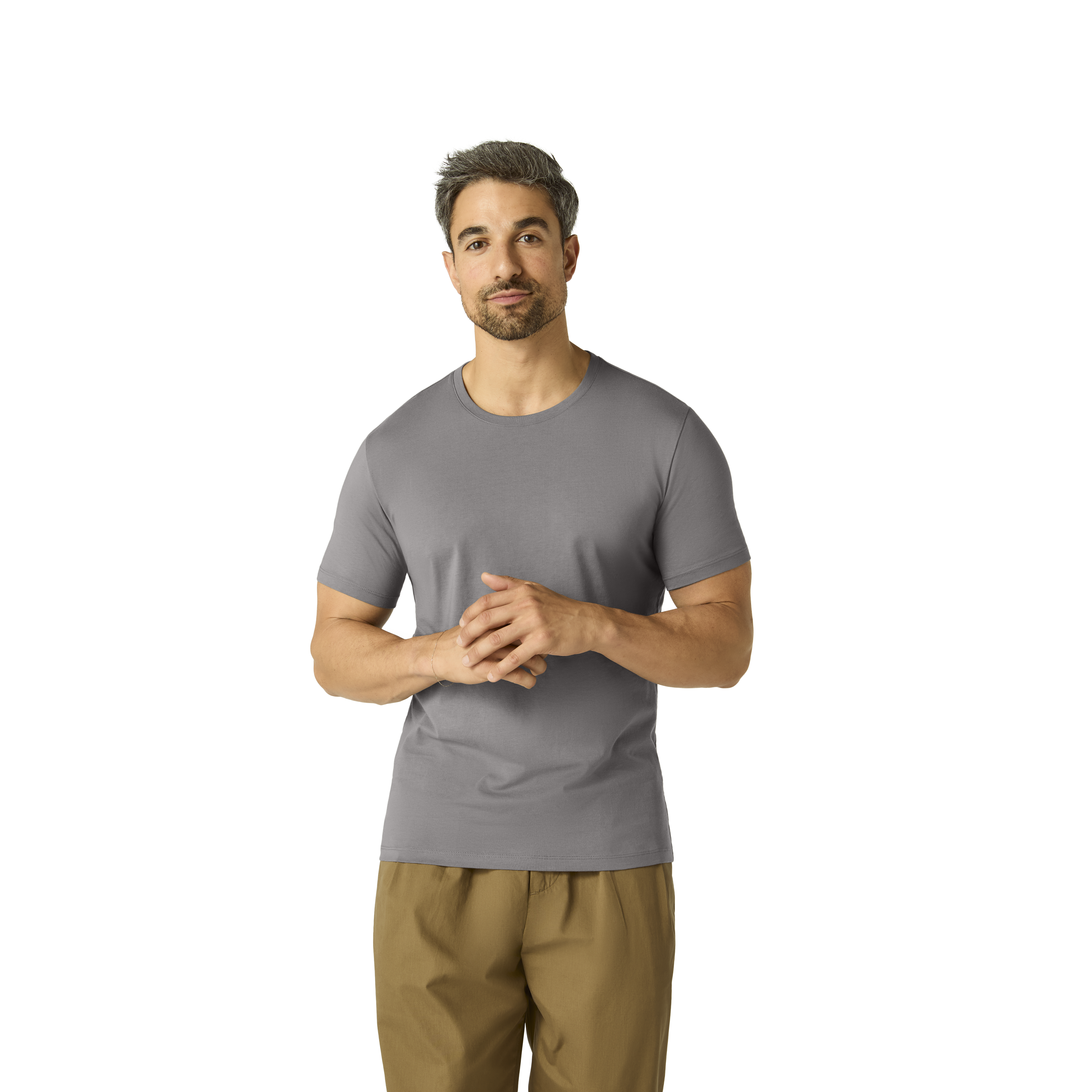 Men's Pima Cotton Slim Crew Neck T-Shirt Bombas