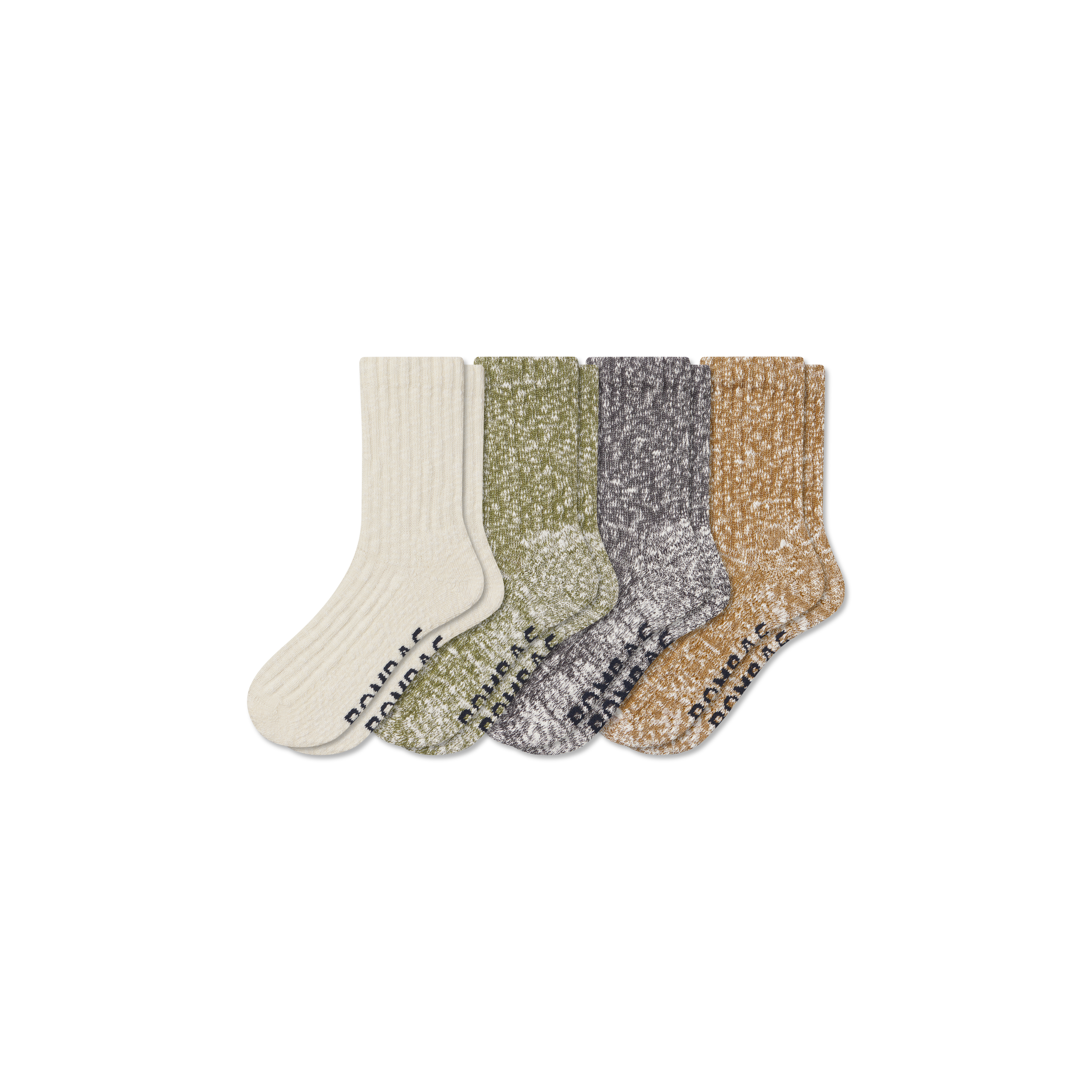 CORONA FATIGUESLACKS VIETNAMSLACKS ベージュL Women's Chunky Ragg Half Calf Sock 4-Pack - Bombas