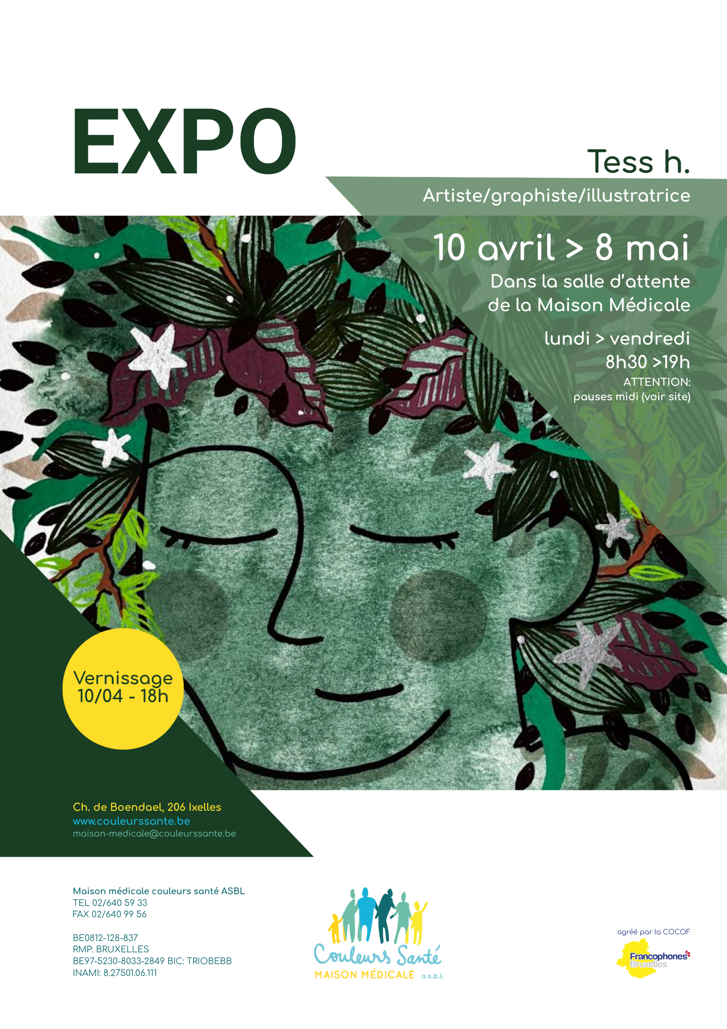 Exposition-Maison médicale Couleurs Santé-Affiche