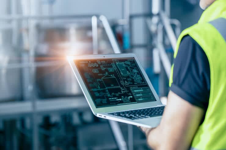 Image of computer with opened dashboard. IEC 62443-4-1 governs how you build