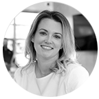 Natalie McKnight's Headshot in Black and White