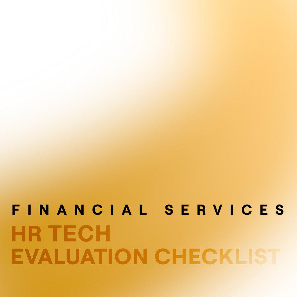 Financial Services HR Tech Evaluation Checklist
