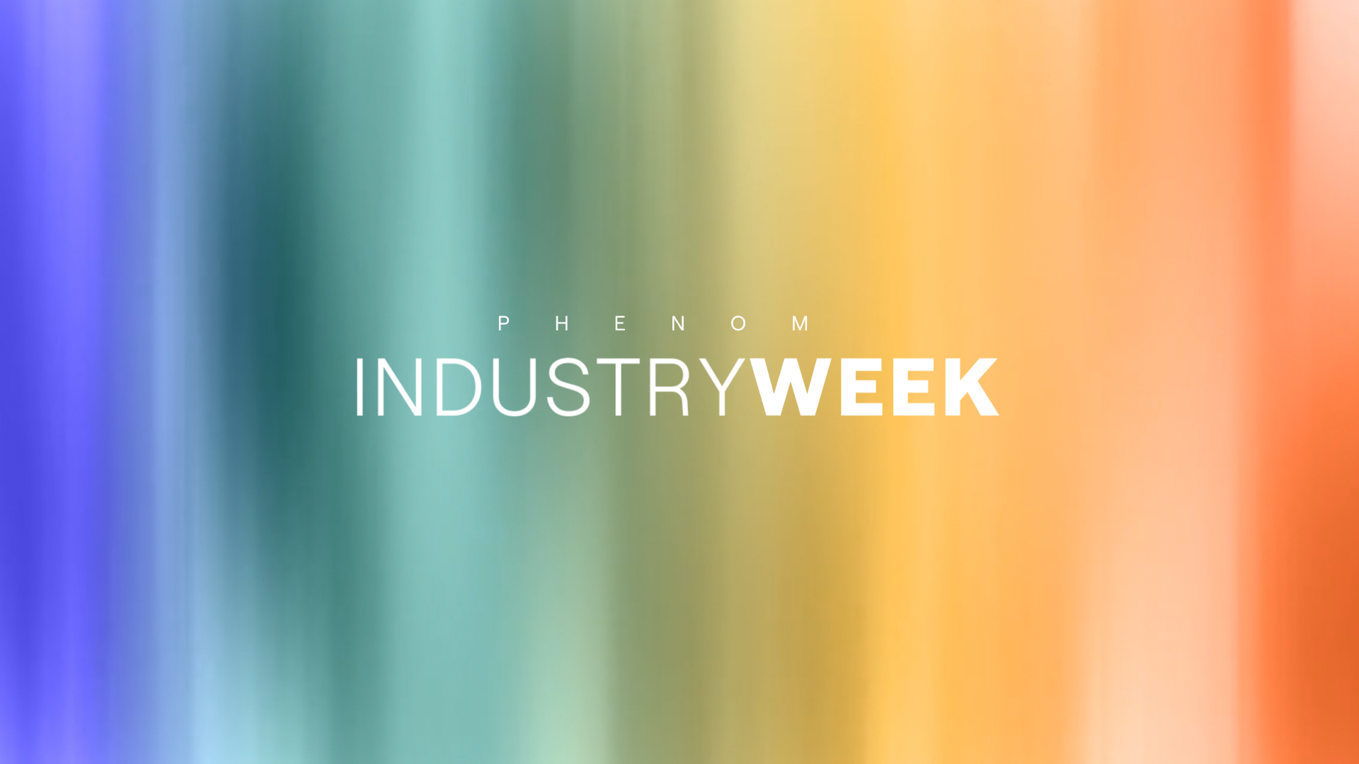 Display image promoting Phenom's Industry Week 2025 from July 28th to August 1st