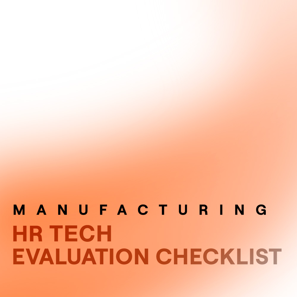 Manufacturing HR Product Evaluation Checklist