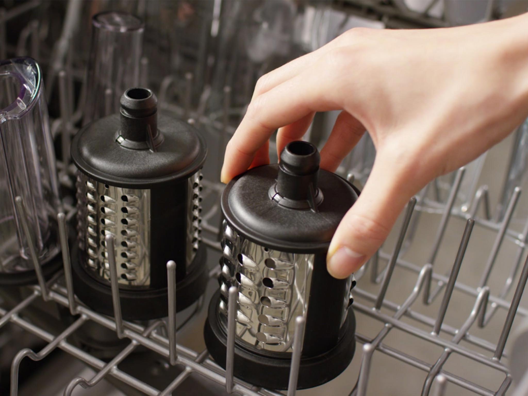 Mixer Attachment Vegetable Shredder and Grater Extension Pack In the Dishwasher