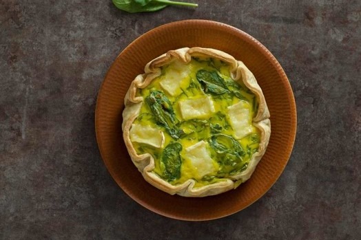 Import-Recipe - Wholemeal quiche with brie and spinach