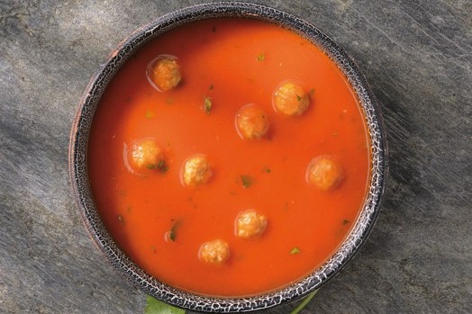 Import-Recipe - Tomato soup with meatballs