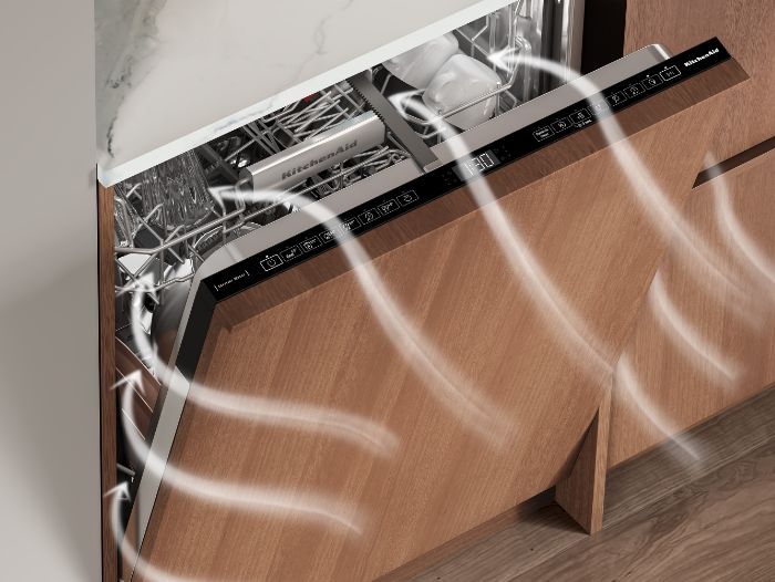 Improved drying system- freeflex dishwasher column wrapper img