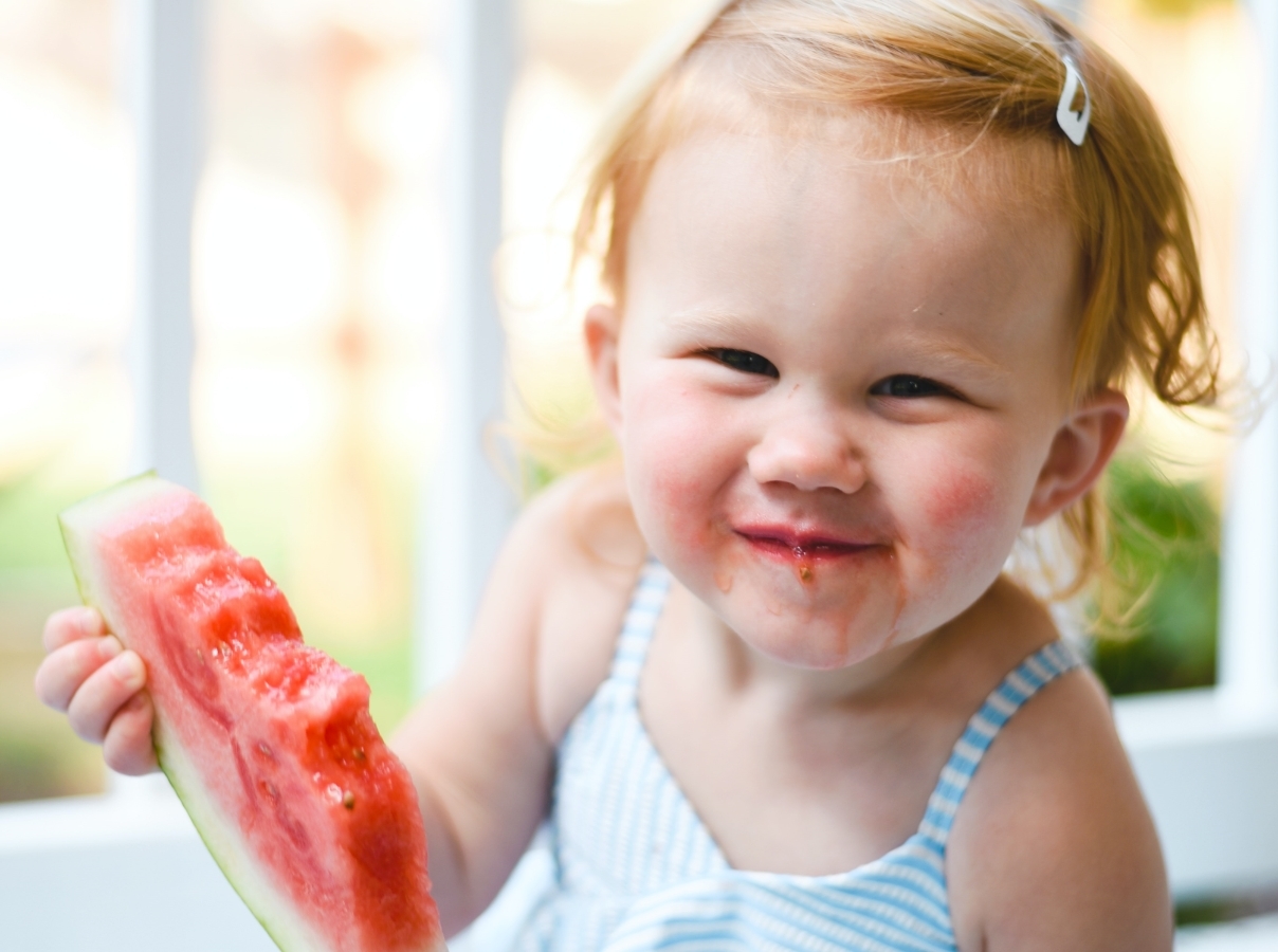 baby-girl-with-watermelon