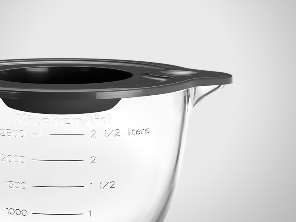 Accessories-glass-mixing-bowl-3.3L with lid bowl and lid