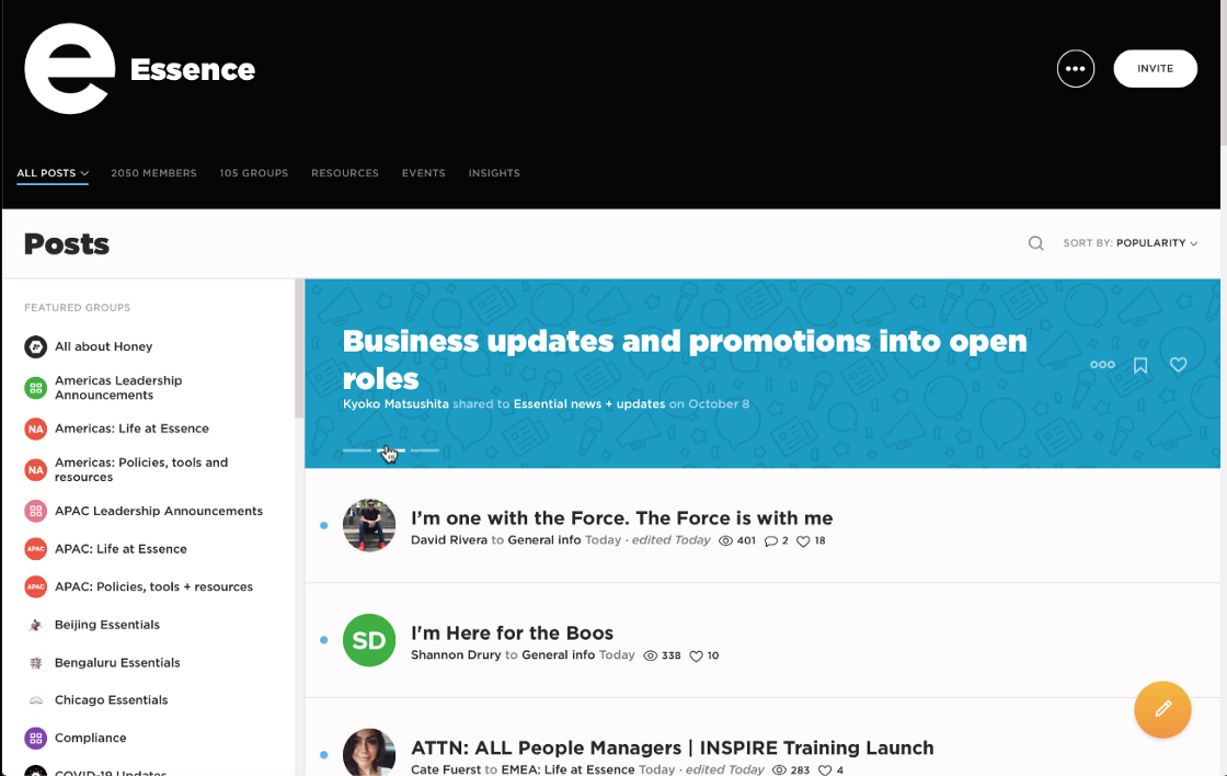 Essence Company Feed