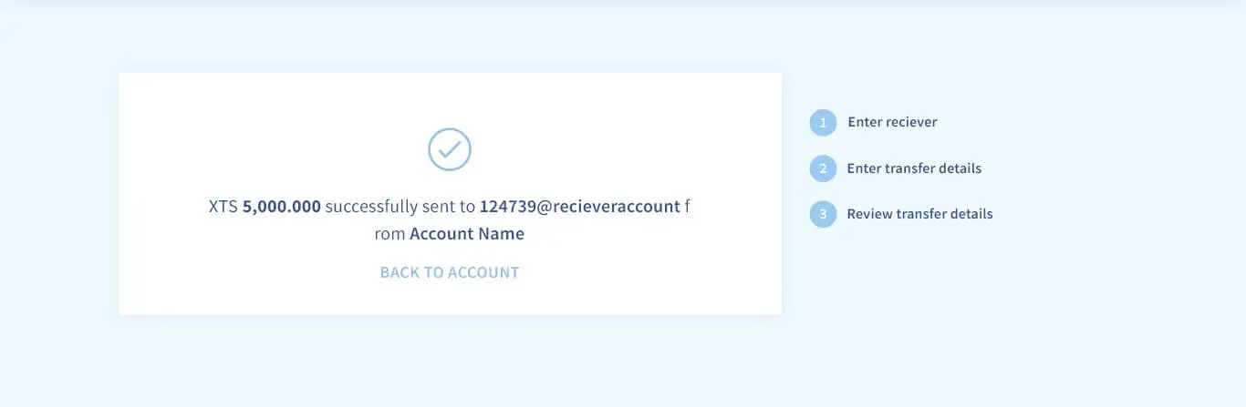 A UI example of providing feedback on what happened after sending the form